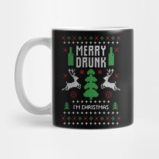 Merry Christmas Merry Drunk Im Santa Xmas Gift Ugly Mug